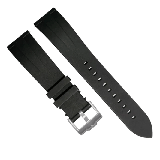 Black 20mm Silicone Strap