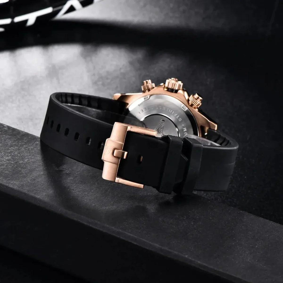 Black 20mm Silicone Strap