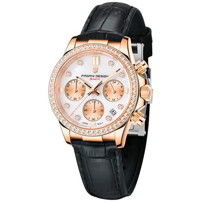 Pagani Design Daisy Gold Black Women's Watch