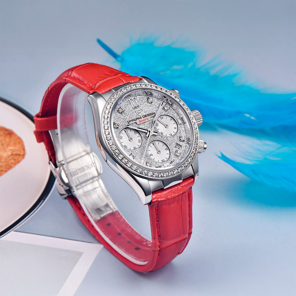 Pagani Design Daisy Red Women's Watch