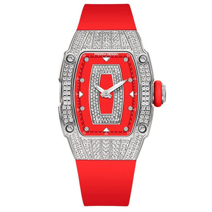 Pagani Design Marigold Red Silver Women's Watch