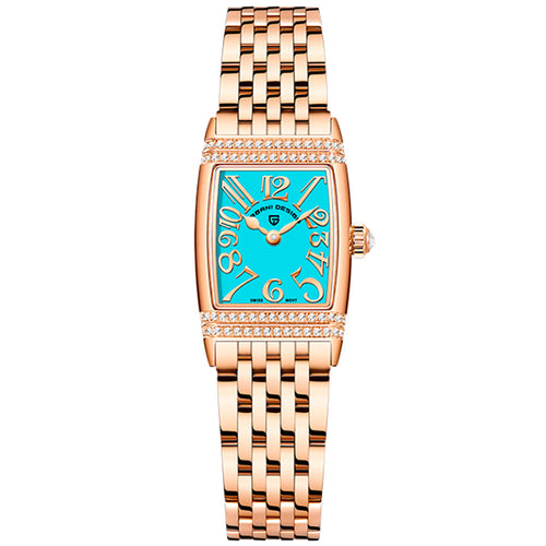 Pagani Design Sunflower Gold Blue Women's Watch