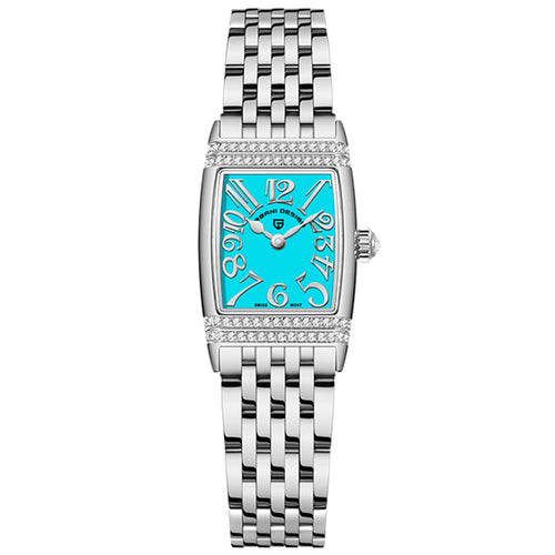 Pagani Design Sunflower Silver Blue Women's Watch