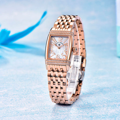 Pagani Design Sunflower Gold White Women's Watch
