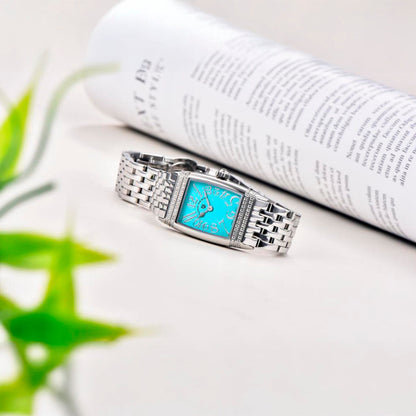 Pagani Design Sunflower Silver Blue Women's Watch