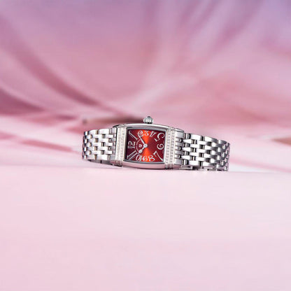 Pagani Design Sunflower Silver Red Women's Watch
